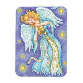 Cute Kerstmis, Musician Angel die haar paard speel Magneet (Verticaal)