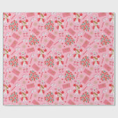 Cute Kerstmis Nutcracker Cadeaupapier (Vlak)