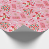 Cute Kerstmis Nutcracker Cadeaupapier (Hoek)