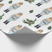 Cute Kerstmis Nutcracker Cadeaupapier (Hoek)