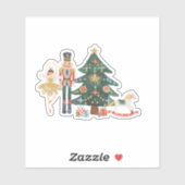 Cute Kerstmis Nutcracker Sticker (Vel)