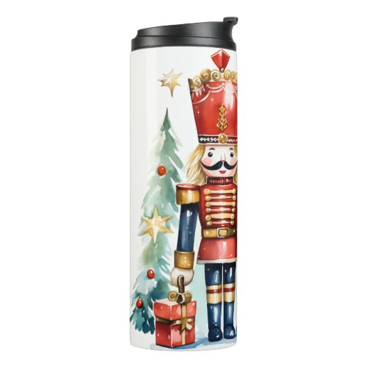 Cute Kerstmis Nutcracker Thermosbeker (Gedraaid links)