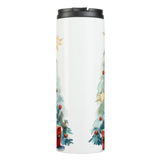 Cute Kerstmis Nutcracker Thermosbeker (Achterkant)