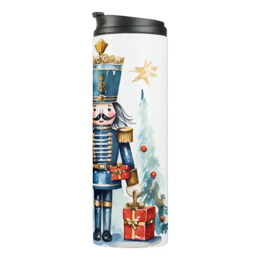 Cute Kerstmis Nutcracker Thermosbeker (Geroteerd rechts)