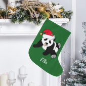 Cute Kerstmis Panda Beer Grote Kerstsok