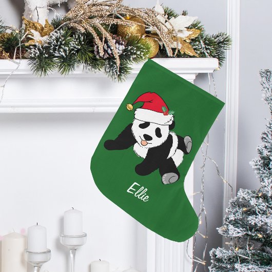 Cute Kerstmis Panda Beer Grote Kerstsok