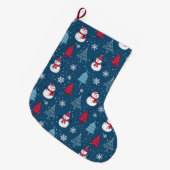 Cute Kerstmis Pattern Grote Kerstsok (Voorkant (Hangend))