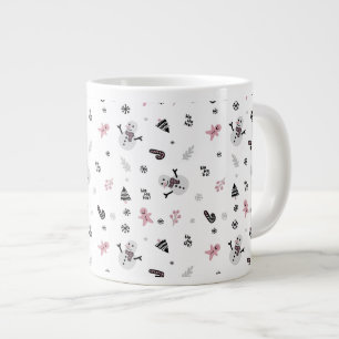 Cute Kerstmis Pattern Grote Koffiekop