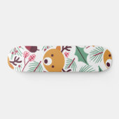 Cute Kerstmis Pattern Persoonlijk Skateboard (Horizontaal)