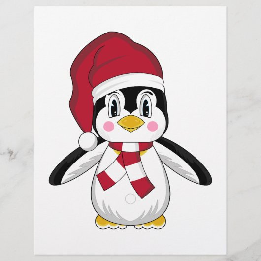 Cute Kerstmis Penguin Flyer (Voorkant)
