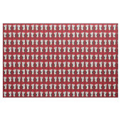 Cute Kerstmis Penguin Red Holiday Stof (Fat Quarter)