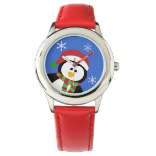 Cute Kerstmis Penguin Wrist Watch Horloge