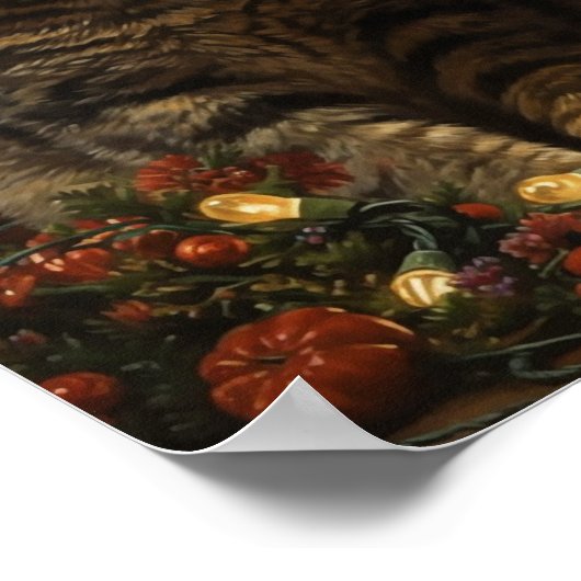 Cute Kerstmis Poster (Hoek)