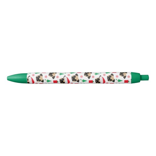 Cute Kerstmis Pug Pen (Voorkant)