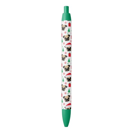 Cute Kerstmis Pug Pen (Voorkant Verticaal)