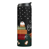 Cute Kerstmis Pup Thermosbeker (Gedraaid links)