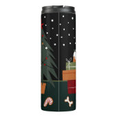 Cute Kerstmis Pup Thermosbeker (Achterkant)