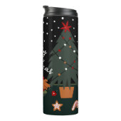 Cute Kerstmis Pup Thermosbeker (Geroteerd rechts)