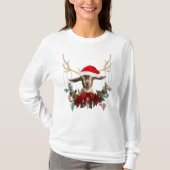 Cute Kerstmis, rendiergeit T-shirt (Voorkant)