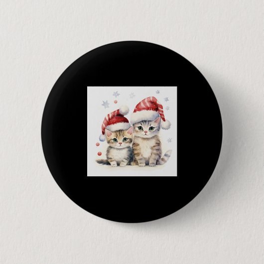 Cute Kerstmis Ronde Button 5,7 Cm (Voorkant)