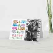 Cute kerstmis RV CUSTOM PHOTO Holiday Card Kaart (Voorkant)