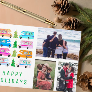 Cute kerstmis RV CUSTOM PHOTO Holiday Card Kaart