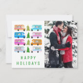 Cute kerstmis RV CUSTOM PHOTO Holiday Card Kaart (Voorkant)