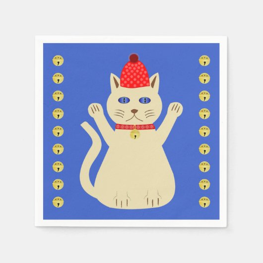 Cute Kerstmis Servet (Voorkant)