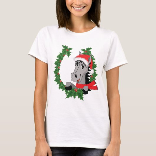 Cute Kerstmis Slaapshirt Shirt Dress (Voorkant)