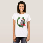 Cute Kerstmis Slaapshirt Shirt Dress (Voorkant volledig)