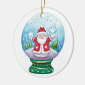 Cute Kerstmis Sneeuwbol Sint, Ster, Vogel Keramisch Ornament (Links)
