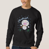 Cute Kerstmis Snowboy Trui (Voorkant)