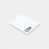 Cute Kerstmis Snowman Post-it Notes (Schuin)