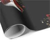 Cute Kerstmis Snowmen Cadeaupapier (Rol Hoek)