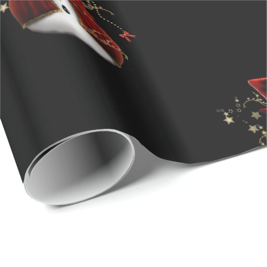 Cute Kerstmis Snowmen Cadeaupapier (Rol Hoek)