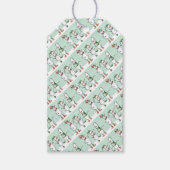 Cute Kerstmis Snowmen Gift Labels Cadeaulabel (Voorkant)