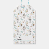 Cute Kerstmis Snowmen Gift Labels Cadeaulabel (Achterkant)