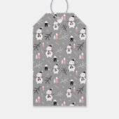 Cute Kerstmis Snowmen Gift Labels Cadeaulabel (Voorkant)