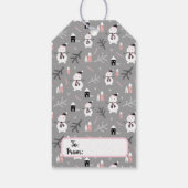 Cute Kerstmis Snowmen Gift Labels Cadeaulabel (Achterkant)