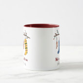 Cute Kerstmis Sokken Holiday Gift Mok (Midden)