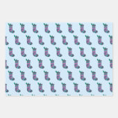 Cute Kerstmis-stoppatroon Inpakpapier Vel (Voorkant 2)