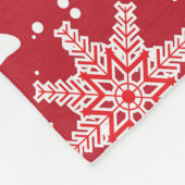 Cute Kerstmis Symbool Pattern Red White & Green Fleece Deken (Hoek)