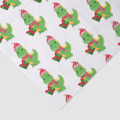 Cute Kerstmis T-Rex Tissuepapier (Detail)