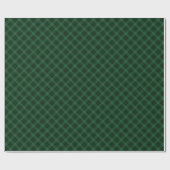 Cute Kerstmis Tartan Patroon Cadeaupapier (Vlak)