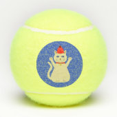 Cute Kerstmis Tennisballen (Achterkant)