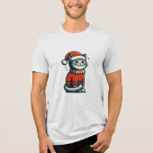 Cute Kerstmis Tri-Blend Shirt (Voorkant)