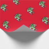 Cute Kerstmis Unicorn Wrapping Paper 2 Cadeaupapier (Hoek)