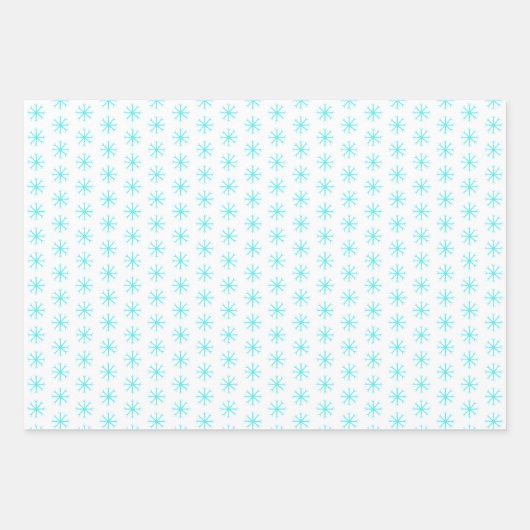 Cute Kerstmis Walrus en Snowflakes Custom Inpakpapier Vel (Voorkant 3)