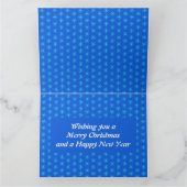 Cute Kerstmis Walrus en Snowflakes Custom Kaart (Binnen)