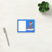Cute Kerstmis Walrus en Snowflakes Post-it® Notes (Kantoor)